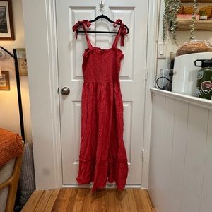 Maxi Sundress with Tie Straps